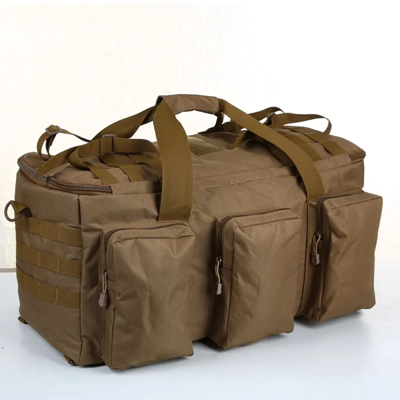 55L Luggage Duffel Bag Camping Backpack Tactical Large Bags Men's Hiking Travel Mountaineering Trip Utility Gym Weekend Duffle