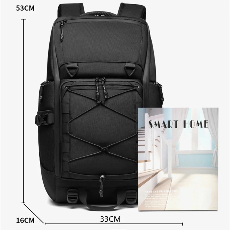 S0453a28100224ffda83fead92b98634fA.webp OZUKO Travel Bag Outdoor Waterproof 15.6 inch Laptop Backpack Multi Function 30L Large Capacity Hiking Backpack For Men