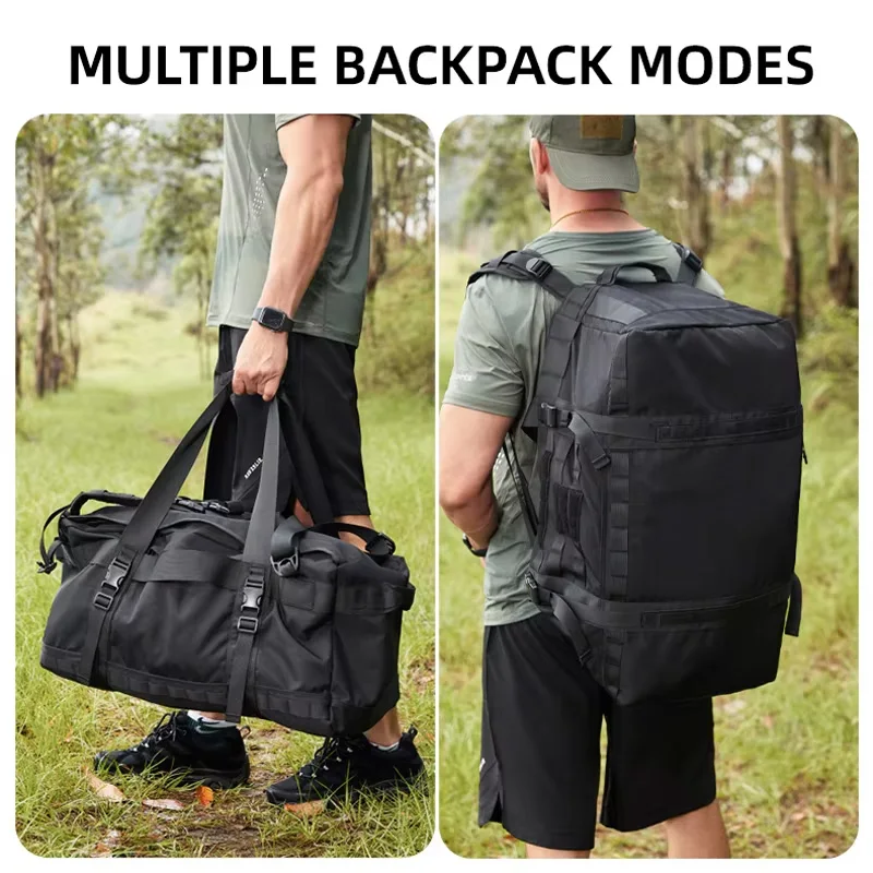 S1fe13a06cf244d7e9b32a11c52d8d796J.webp 40L Luggage Duffel Bag Camping Backpack Tactical Large Bag Men's Hiking Mountaineering Trip Utility Gym Weekend Travel Bag