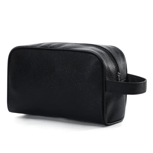 S44a98cb6daf2443b942f1788d60a6ae2u.webp Men‘s fashion Makeup Travel Cosmetic Bag Zipper Makeup Bags Cosmetics Organizer Purse PU Leather Toiletry Handbag Neceser