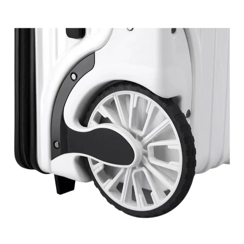 20 Inch Carry On Suitcase with Side-Open Design & Large One Way Wheels, Password Lock Hard Shell Trolley Luggage