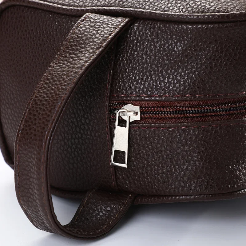S73d0e97c19c34c4ba9087d8228e7fd3cp.webp Men‘s fashion Makeup Travel Cosmetic Bag Zipper Makeup Bags Cosmetics Organizer Purse PU Leather Toiletry Handbag Neceser