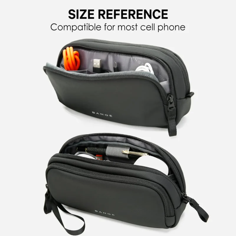 S7b2f39e539f449b0b48c9ad889d7cb51L.webp BANGE New Unisex Polyester Light Waterproof Digital USB Cable Storage Hand Bag, Electronics Travel Bag Organizer for Cable Case