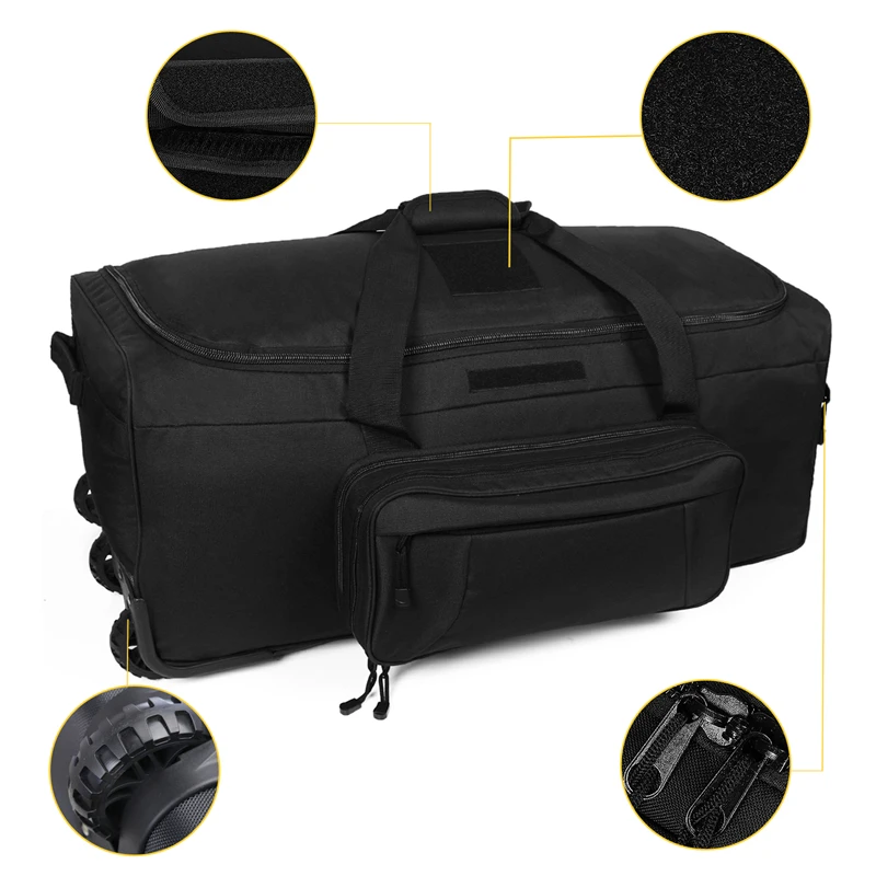 S7b76a63c4e304116a986f2e4d12caa17v.webp 124L Large Capacity Tactical Duffel Bag Rolling Luggage for Heavy-Duty Camping Hiking Luggage Travel Suitcase