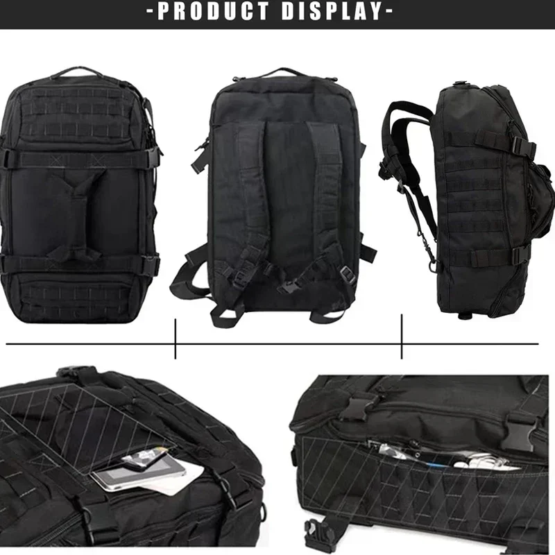 30L Travel Duffel Bag Military Tactical Backpack with Adjustable Strap Weekender Bag for Men Women Waterproof Gym Bags