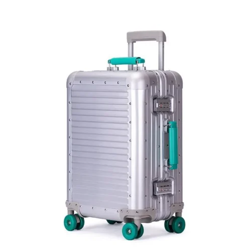 20 Inch Carry On Luggage Aluminum Alloy Suitcase with TSA Lock, Smooth Wheels Lightweight Luggage for Business Travel