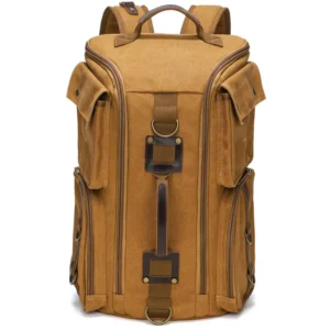 Canvas backpack - outdoor large-capacity waterproof travel double-shoulder bag, durable and breathable computer bag