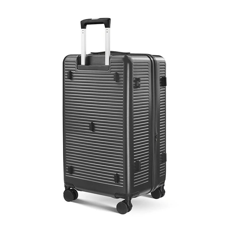 20 inch Expandable Luggage Front Opening Suitcase Boarding Box with Password Lock Zipper Anti-drop PC Material