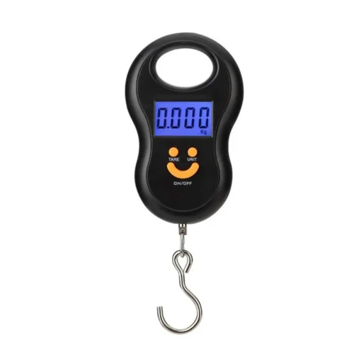 Sa160ef45ff14414db1a09c33740abe71T.webp Black Electronic 50Kg 10g Hanging Scale LCD Digital Scale BackLight Fishing Weights Pocket Scale Luggage Scales
