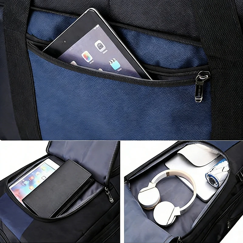 Sad8a6c3a9c4c4b058918476e6ed50c6dI.webp Large Capacity Travel Backpack Pull Rod Wheel Travel Bag Multi Functional Air Consignment Package Outdoor Scalable Luggage Bag
