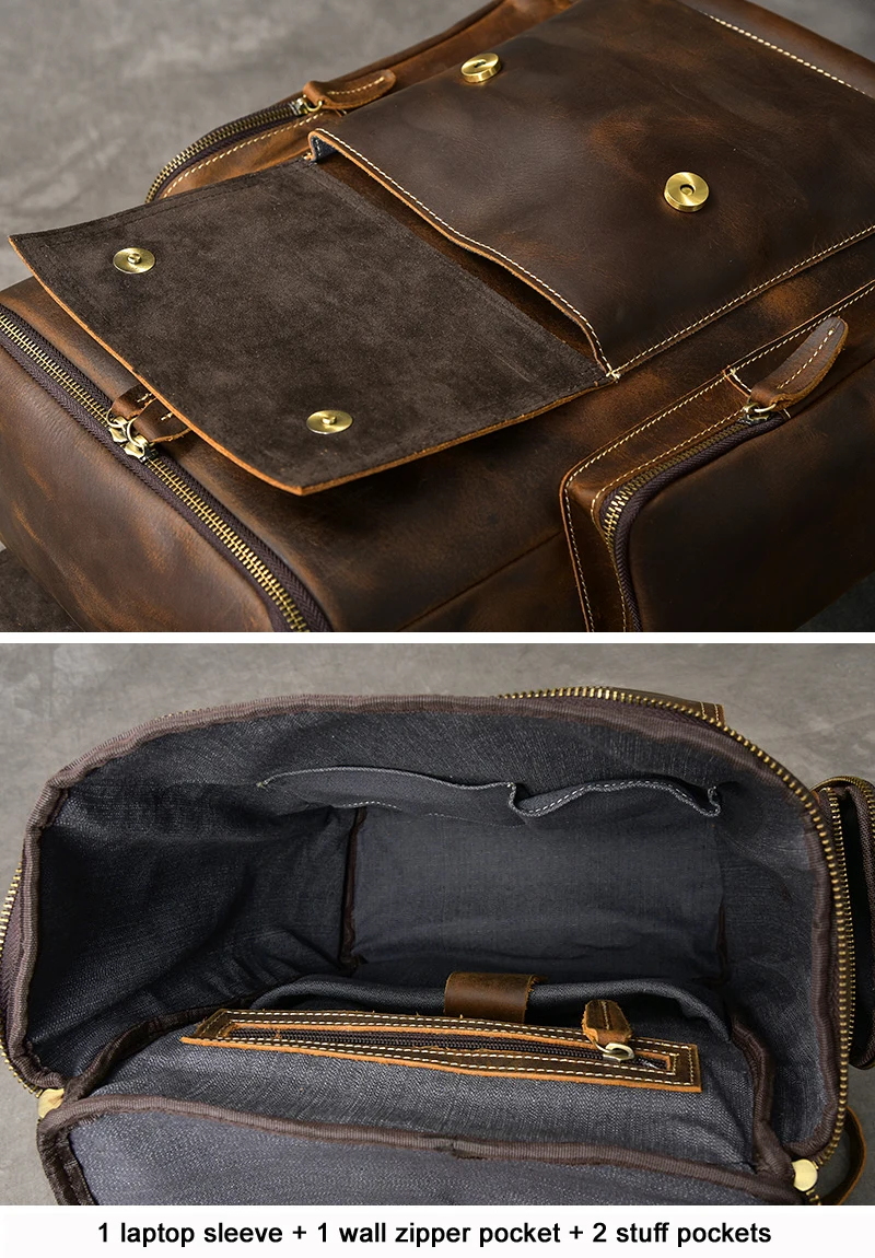 Sb216b9fd3f854bd4b41861b2845f4cf08.webp Vintage Crazy Horse Genuine Leather Backpack Men Leather Bagpack Climbing Rucksack male Large Hiking Backpack M814