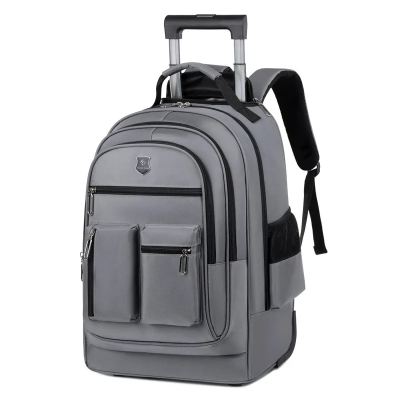 Sbbd4de8129f94784abda0d47dcabae23G.webp Portable Outdoor Adult Rolling Backpack Travel Laptop Tablet Bag Wheels Carry Luggage Business Trip Backpack College Travel Bags