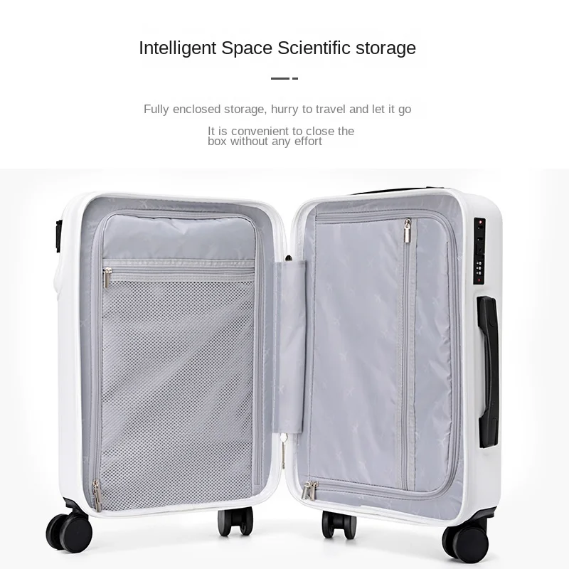 Sc0e2035269ec410580f0ae51e9a0cff9g.webp 26 inch Lightweight Business Rolling Luggage with Password Lock and Carry-On Trolley Wheels