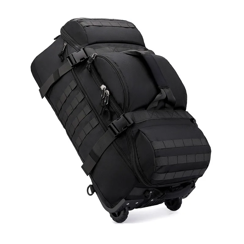 Sc87412967a6a4c9a97b2aba805accd76h.webp Foldable Rolling Gym Bag with Wheels, Multi-Functional Sports Duffle Backpack for Men Women, Carry-On Luggage for Travel Workout